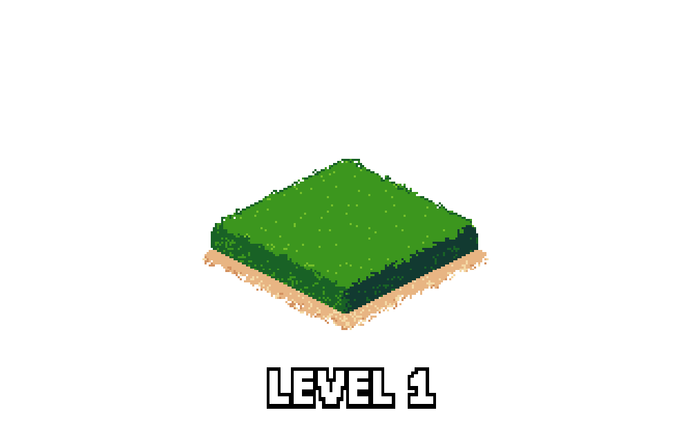 A basic base developing from level 1 to 99